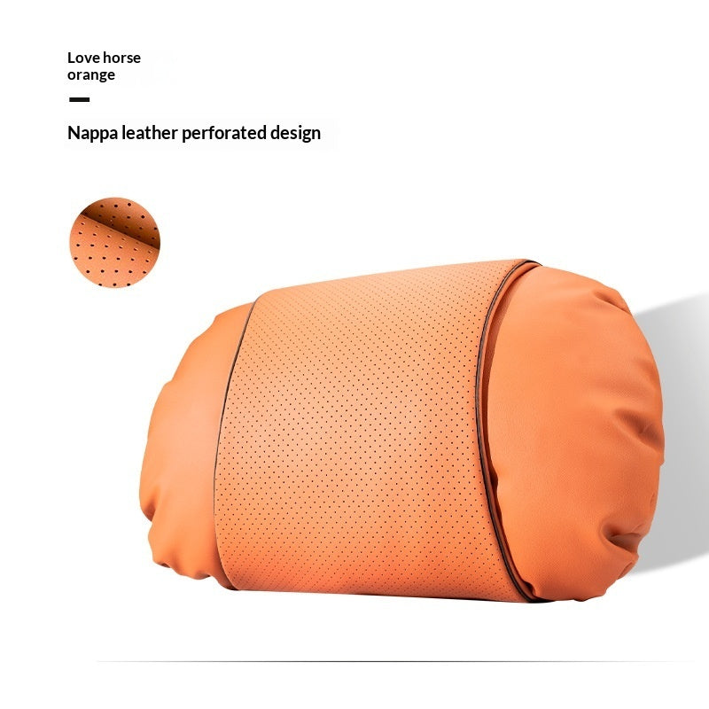 JMD AUTO'S Car PREMIUM NAPA LEATHER Neck Pillow