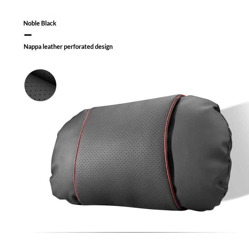 JMD AUTO'S Car PREMIUM NAPA LEATHER Neck Pillow